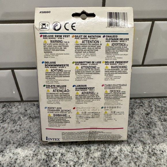 Intex Swim Vest Wet Set Ages 3-6 Inflatable Step 2 Pool School Kids Vintage 2000 - Picture 2 of 6